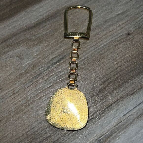 Vintage Australia Pegasus enameled keychain with gold tone finish - Picture 5 of 6